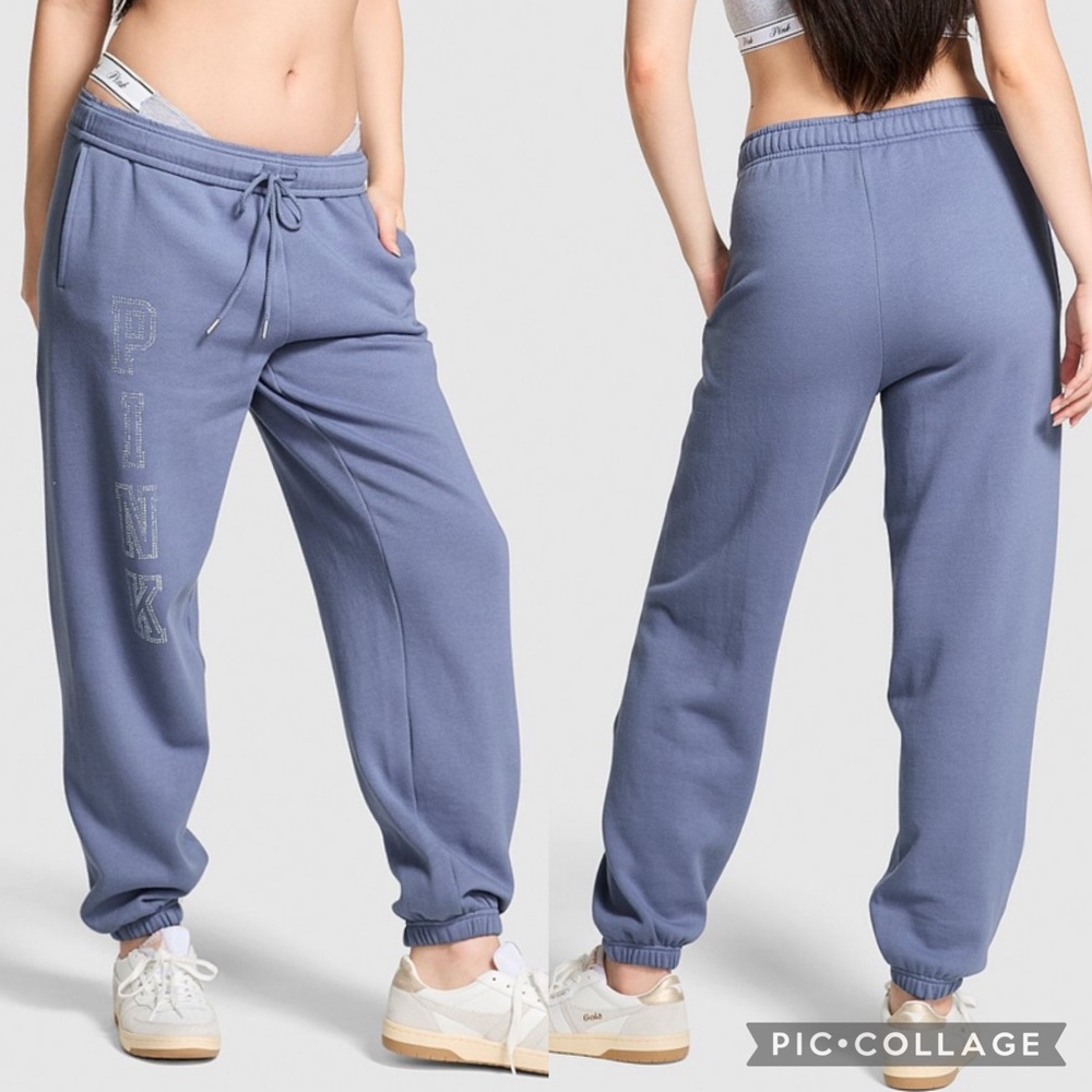 PINK Victoria's Secret Blue Joggers